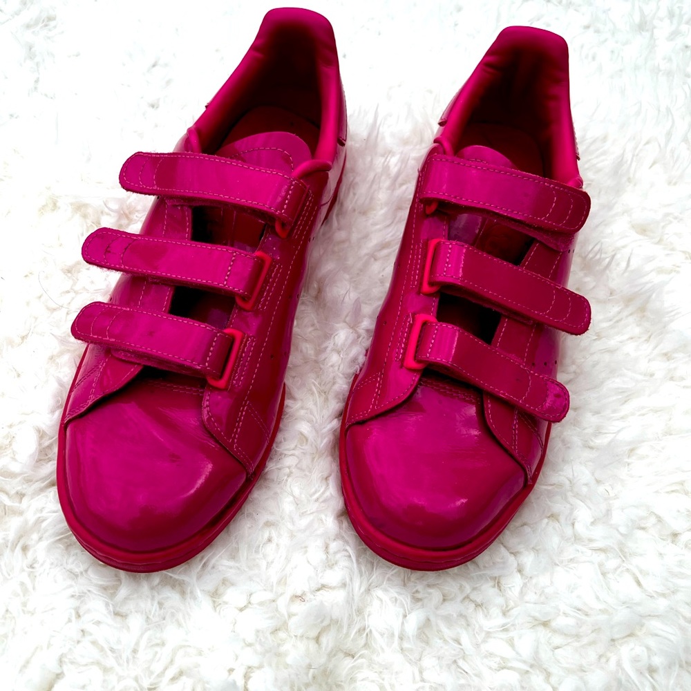 Adidas Originals Stan Smith color pink enamel size 9 , great condition
